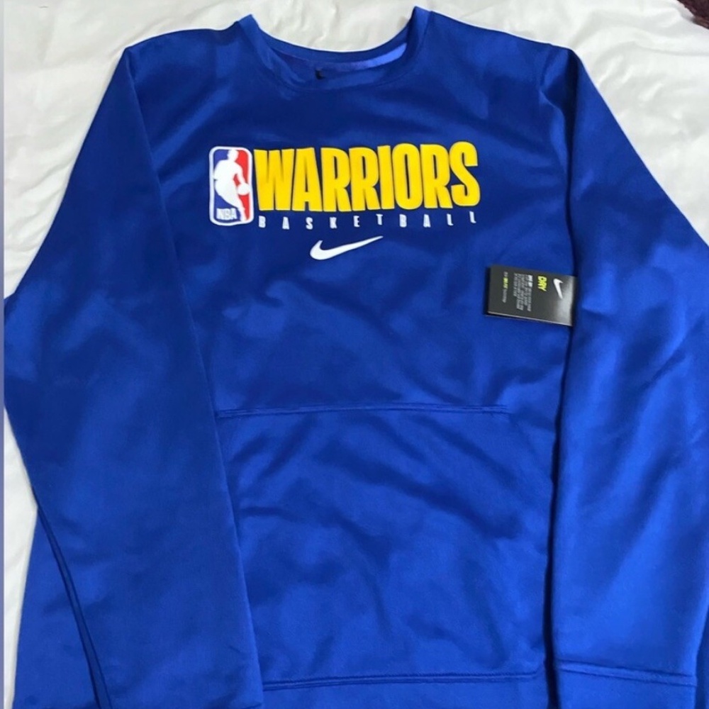 Nike Golden State Warriors Spotlight Pocket Pullover AV1385-495 (Royal/Gold)